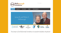 Desktop Screenshot of mcdonoughcharitablefoundation.org